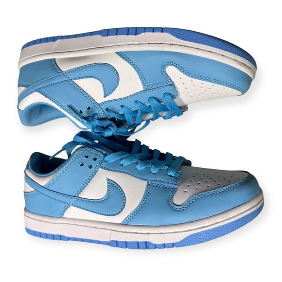 Nike Dunk Low University Blue Retro Sneakers Size 9.5 UNC Blue Top Sneakers Rare main image 8